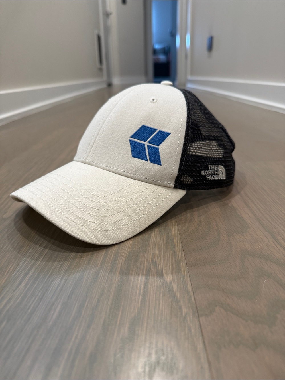 The North Face Two-Tone Snapback Cap with Blue Patch
